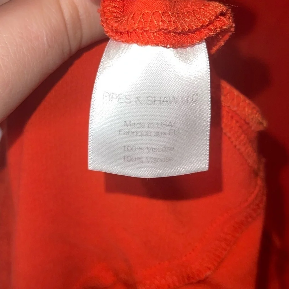Veronica Beard Oleta Off Shoulder Ruffle Midi Dress Orange Size 0